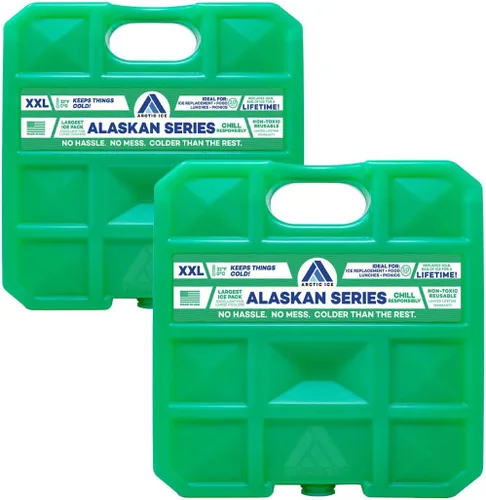 Vista 15 de Arctic Ice Bolsa de hielo reutilizable de larga duración de la serie Alaskan, se congela a 32 ° Fahrenheit, mantiene los alimentos y bebidas frescos