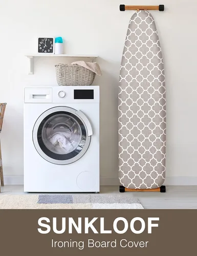 Vista 7 de Funda de silicona para tabla de planchar y almohadilla resistente a la abrasión y manchas, con bordes elásticos y almohadilla de 15.0 x