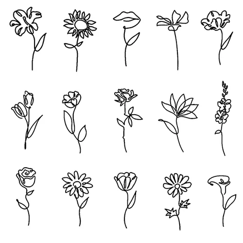 Vista 13 de INKARTLINK Tattoo Tech, 9 Diseños/1 Hoja Tatuajes Semipermanentes Pequeños, Tatuajes Temporales, Duración de 1-2 Semanas, Impermeables, Aspecto Flor