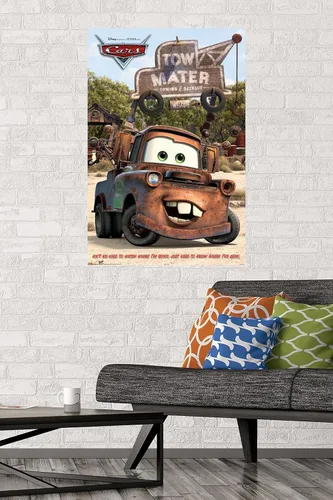 Vista 2 de Trends International Disney Pixar Cars - Póster de pared Mater, 22.375 x 34 pulgadas, versión premium sin marco