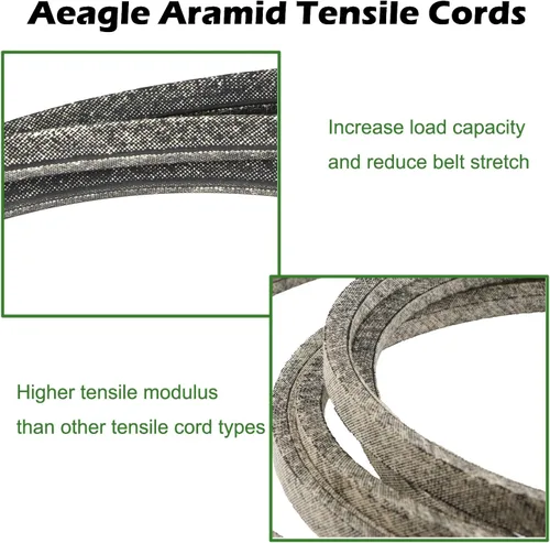 Vista 3 de AEagle 954-05078 954-04138A Correa de cubierta de cordón de aramida para MTD Cub Cadet 754-04138 754-04138A 954-04138 Blanco al aire libre 54