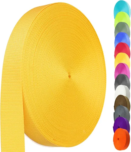 Vista 14 de Correa de nailon de 1 pulgada y 1.5 pulgadas, correa de nailon resistente de 12 yardas, correa duradera para equipo de interior o exterior