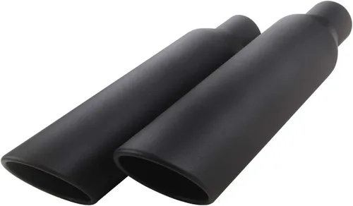 LCGP - 2 puntas de escape de entrada de 2.5 pulgadas, entrada de 2.5 pulgadas x salida de 4 pulgadas x 17 pulgadas de longitud total, soldadura,