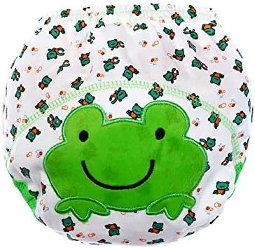 Vista 3 de Pantalones de entrenamiento de algodón reutilizables para bebés, unisex, ropa interior impermeable transpirable para niños, paquete de 6