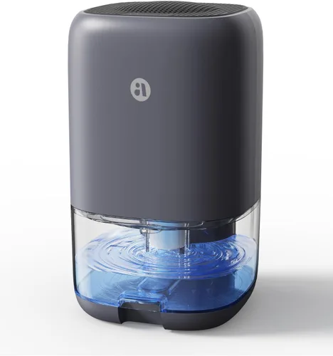 Vista 9 de TABYIK Deshumidificador, deshumidificadores pequeños de 35 onzas para habitación del hogar, silencioso con apagado automático, deshumidificadores