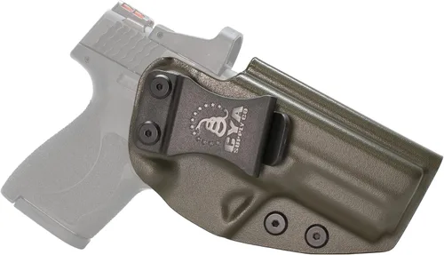 Vista 93 de CYA Supply Co. Funda para llevar armas dentro del cinturón, lista para ópticos (verde OD) IWB, para llevar armas ocultas, dentro de la cintura