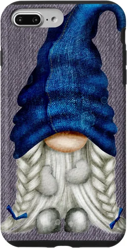 Vista 11 de Funny Gnome Girl with Blue Jeans for Women Cute Denim Case for iPhone 17