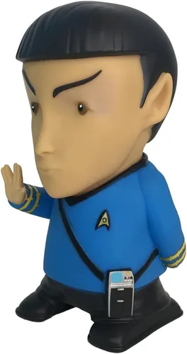Vista 6 de FAMETEK Star Trek: TOS - Mr. Spock - Altavoz Bluetooth de 6 pulgadas con efectos de sonido, micrófono y citas auténticas de Spock
