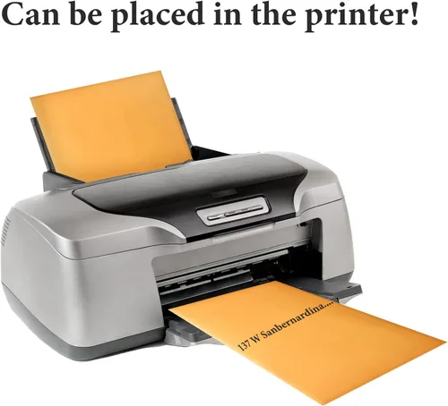 Vista 4 de Ctosree 300 sobres de manilla, sobres de cierre de papel kraft marrón a granel con cierre de cierre y sello engomado, papel pesado de 28 libras