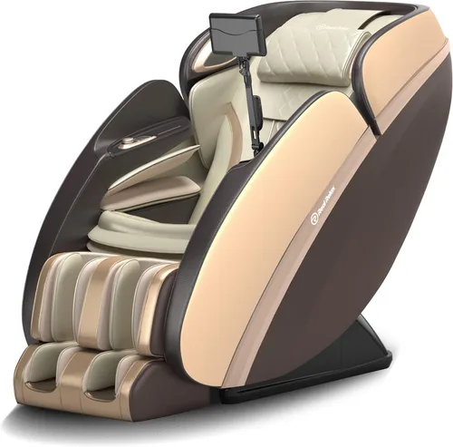 Vista 11 de Real Relax Silla de masaje de cuerpo completo inteligente 4D PS6500 Marrón oscuro