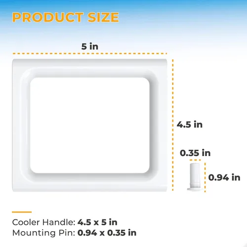 Vista 2 de Pokin Piezas de repuesto de mango enfriador para Coleman de 2 vías, mango Xtreme Cooler para accesorios de refrigeración de camping, doble capa