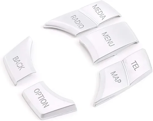 Vista 3 de YIWANG ABS cromo consola de coche multimedia botón interruptor cubierta stick 5 unids para BMW 5 serie F10 F11 2011-2017 auto accesorios