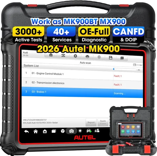 Autel Escáner MK900, herramienta de diagnóstico OBD2 2026 hasta MK808S MX808S MK808BT, funciona como MaxiCOM MX900 MK900BT MK900-BT con más de 3000