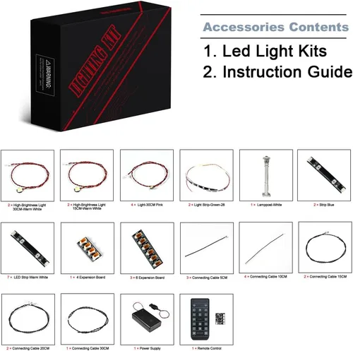Vista 3 de BrickBling Luz LED para Lego Kit de construcción de museo de historia natural iluminación de control remoto compatible con Lego 10326