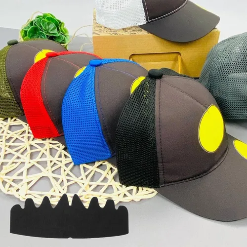 Vista 5 de YUXIANLB 10 piezas de gorras de béisbol negras, moldeadores de fieltro para Negro