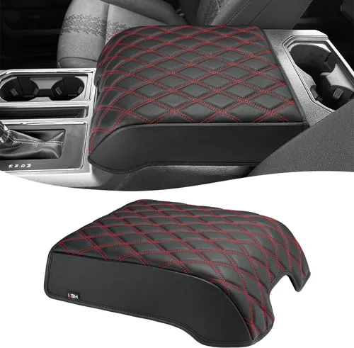 Vista 9 de KBH Funda para reposabrazos de consola central para F150 XL XLT 2004-2014, Lincoln Mark LT 2006-2008, Ford Expedition 2007-2017, cojín de tapa