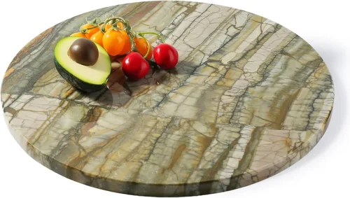Vista 18 de Koville Tabla de cortar de mármol para cocina, tabla grande de quesos de losa de mármol de 16 x 12 pulgadas, tabla de servir rectangular