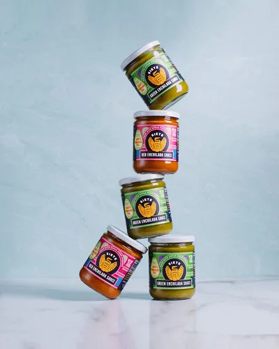 Vista 4 de Siete Family Foods Salsa Enchilada roja, 15 onzas