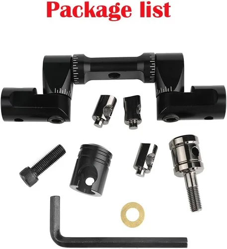 Vista 3 de Estabilizador de arco de tiro con arco de barra en V de un solo lado y doble totalmente ajustable, montaje en V de desconexión rápida