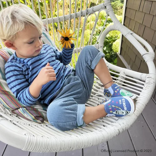Vista 2 de Robeez Zapatos de cuna antideslizantes con suela suave para bebés y niños pequeños