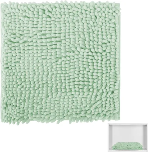 Vista 11 de Alfombra escolar de chenilla, 100% microfibra, con parte trasera antideslizante para decoración de casillero (azul, 10 x 10 pulgadas)