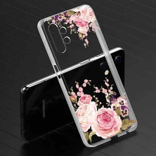 Vista 5 de Funda para Galaxy A32 5G, funda para Samsung A32 5G, funda transparente y flexible de silicona de goma suave TPU para Samsung Galaxy A32 5G