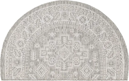 Vista 218 de Unique Loom Outdoor Aztec Collection Alfombra de área, Chalca (7 pies 10 pulgadas, cuadrada, azul/marfil)