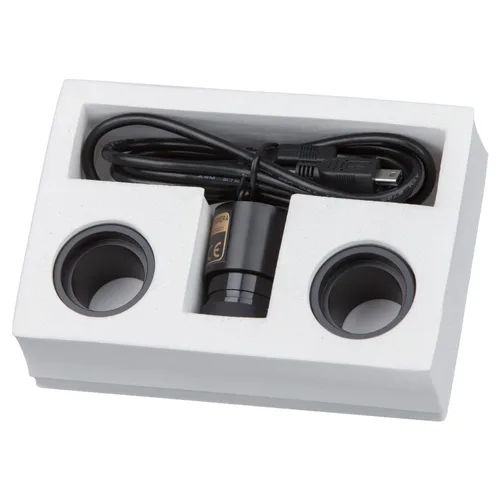 Vista 2 de AmScope 5.0 MP USB Still & Live Video Microscope Imager Digital Camera + Calibration Kit