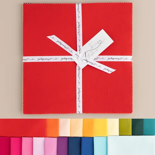 Vista 10 de True Fabrics 10" Cuadrados Pastel de Capas Tela Precortada (Cotillon)