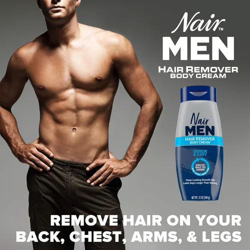 Vista 6 de Nair Crema corporal depilatoria para hombres, 12 onzas (paquete de 2)