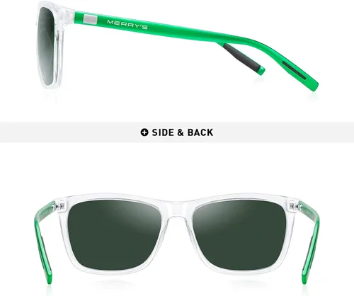 Vista 4 de MERRY'S S8286 - Lentes de sol polarizados de aluminio, unisex, de estilo vintage para hombre o mujer