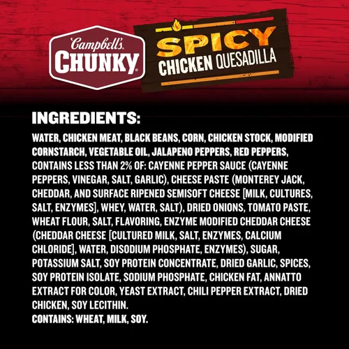 Vista 43 de Campbell's Chunky - Sopa de pollo al estilo tailandés con arroz y verduras, 18.6 onzas, paquete de 12