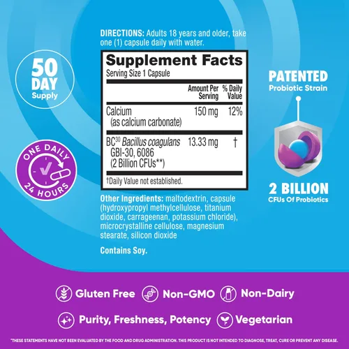 Vista 4 de Probióticos diarios en cápsulas Digestive Advantage, ASA-120, 1, 1