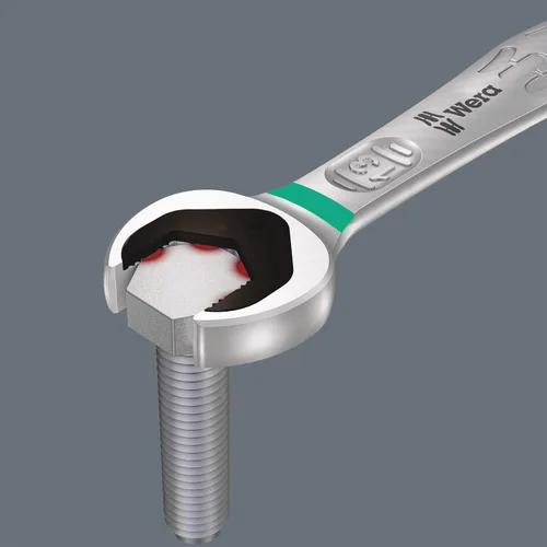 Vista 4 de Wera Juego de llaves combinadas de trinquete métricas Joker de 4 piezas