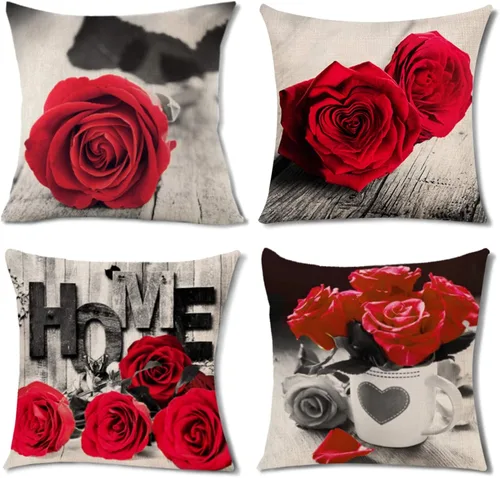 Vista 16 de Fundas de almohada rosa y negras de 18x18, juego de 4, fundas de almohada de mármol abstracto dorado para sofá, cojín de textura líquida moderna