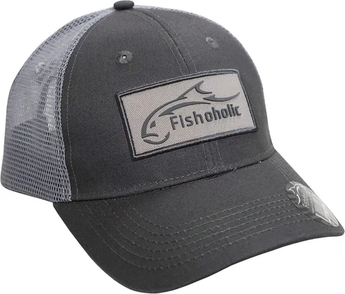 Vista 11 de Fishoholic Gorra de pesca de béisbol Snapback - Malla de camionero de pesca regalo para papá padre
