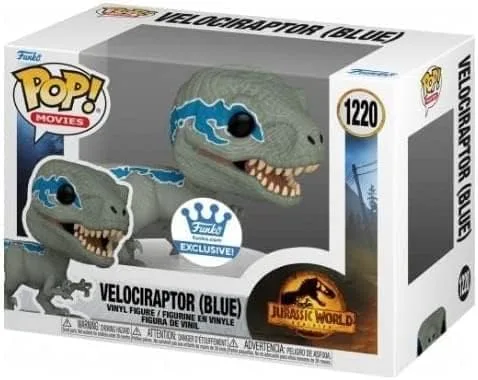 Vista 3 de Funko POP Velociraptor (azul) - Jurassic World: Dominion EXCLSIVE 1220