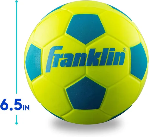 Vista 2 de Franklin Sports Probrite - Balón de fútbol de espuma para niños, 6.5