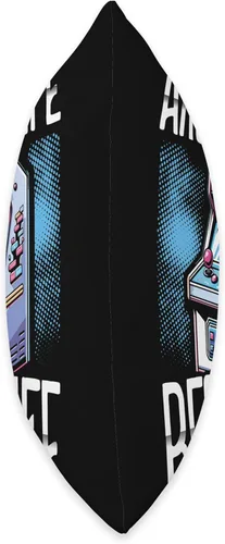 Vista 2 de Retro Vintage 80s Arcade Nostalgia Pixel Art Video Games Throw Pillow