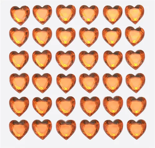 Vista 8 de MECCANIXITY 144 calcomanías autoadhesivas de diamantes de imitación de corazón de 0.394 pulgadas para maquillaje de San Valentín, artes y Azul Oscuro