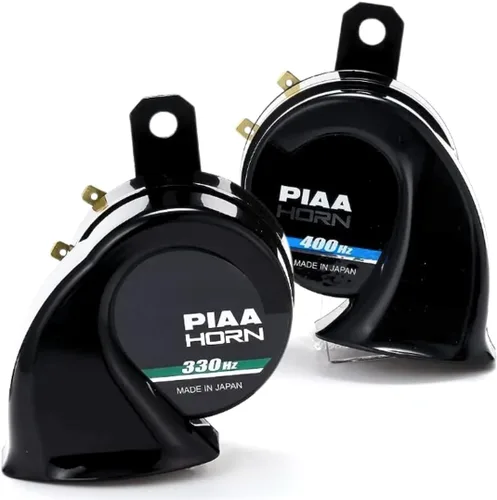 PIAA 85115 Superior 112Db 330Hz y 400Hz Bocina de graves de doble tono, negra