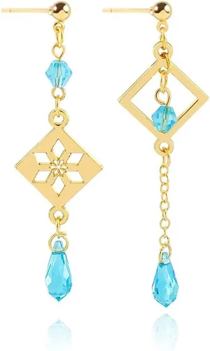 G-I Tartaglia Childe - Pendientes de gancho de juego de anime - Joyas de cosplay para mujeres y niñas