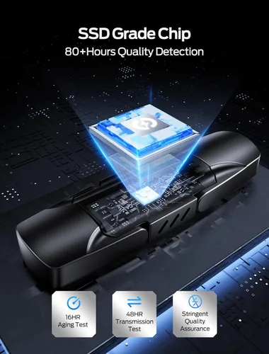 Vista 4 de MOVE SPEED Unidad USB de 128 GB, SSD externo de velocidad de lectura de 570 MB/S con doble puerto tipo C + USB 3.2 SSD portátil para iPhone serie