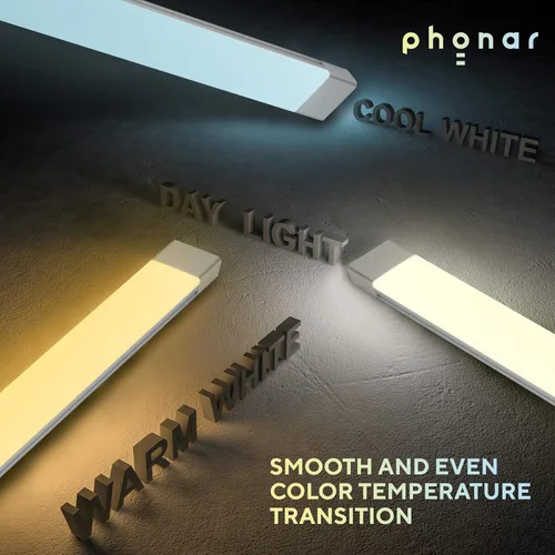 Vista 2 de phonar Lámparas LED de iluminación debajo del gabinete de 36 pulgadas para cocina, armario, LED de color variable bajo mostrador, sensor