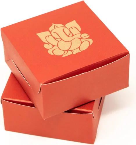 Vista 5 de Desi Favors Ganesh Cajas dulces para dulces indios, galletas, golosinas, mithai, dulces, cajas de regalo hechas a mano, caja de Mithai a granel