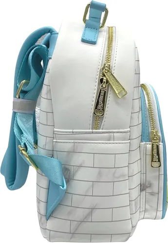 Vista 3 de Loungefly Exclusive Princess - Bolso de hombro con doble correa de cristal manchado