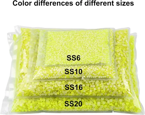 Vista 6 de BLINGINBOX Diamantes de imitación Hotfix a granel, 14400 unidades de diamantes de imitación termoadhesivos para manualidades, ropa, decoración