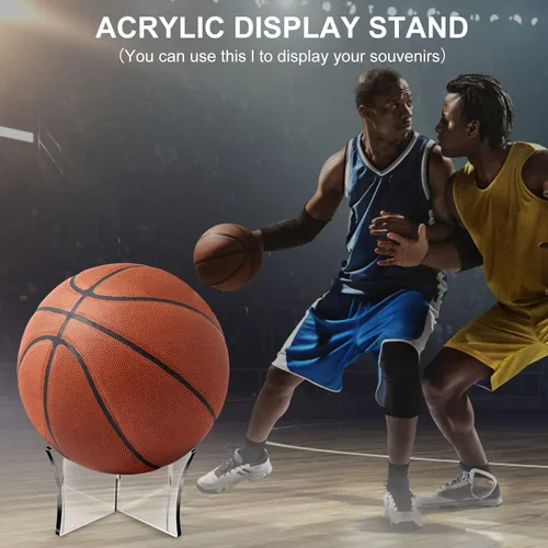 Vista 7 de Acrylic Display Rack, Ball Stand Holder Display Stand for Basketball, Football, Softball, Volleyball, Baseball (1 PC)