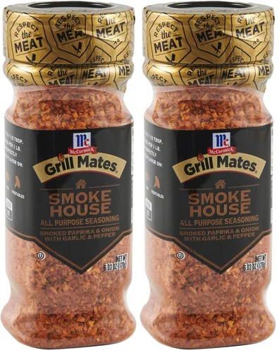 Vista 12 de McCormick Grill Mates Coarse Black Pepper & Flake Salt Grilling Seasoning, 5.71 oz