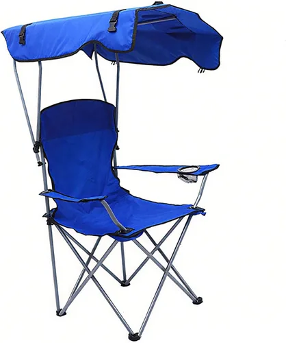 Vista 14 de Travel Folding Chair Canopy Chair Sun Shade Outdoor Portable Beach Folding Black 50 * 50 * 90/120CM